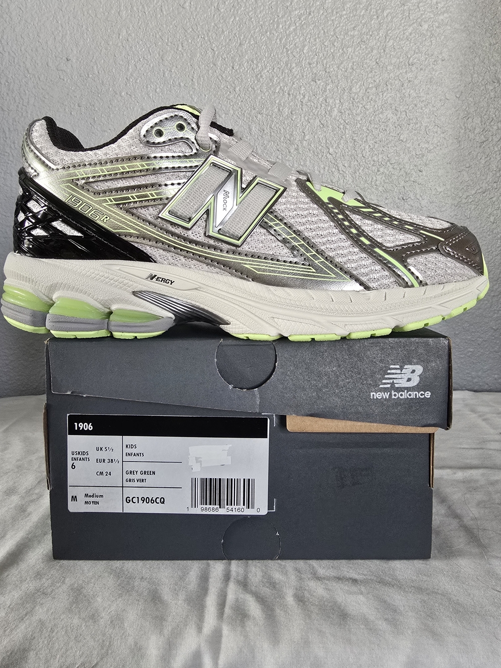 New Balance 1906R Running Shoes - Grey/Green